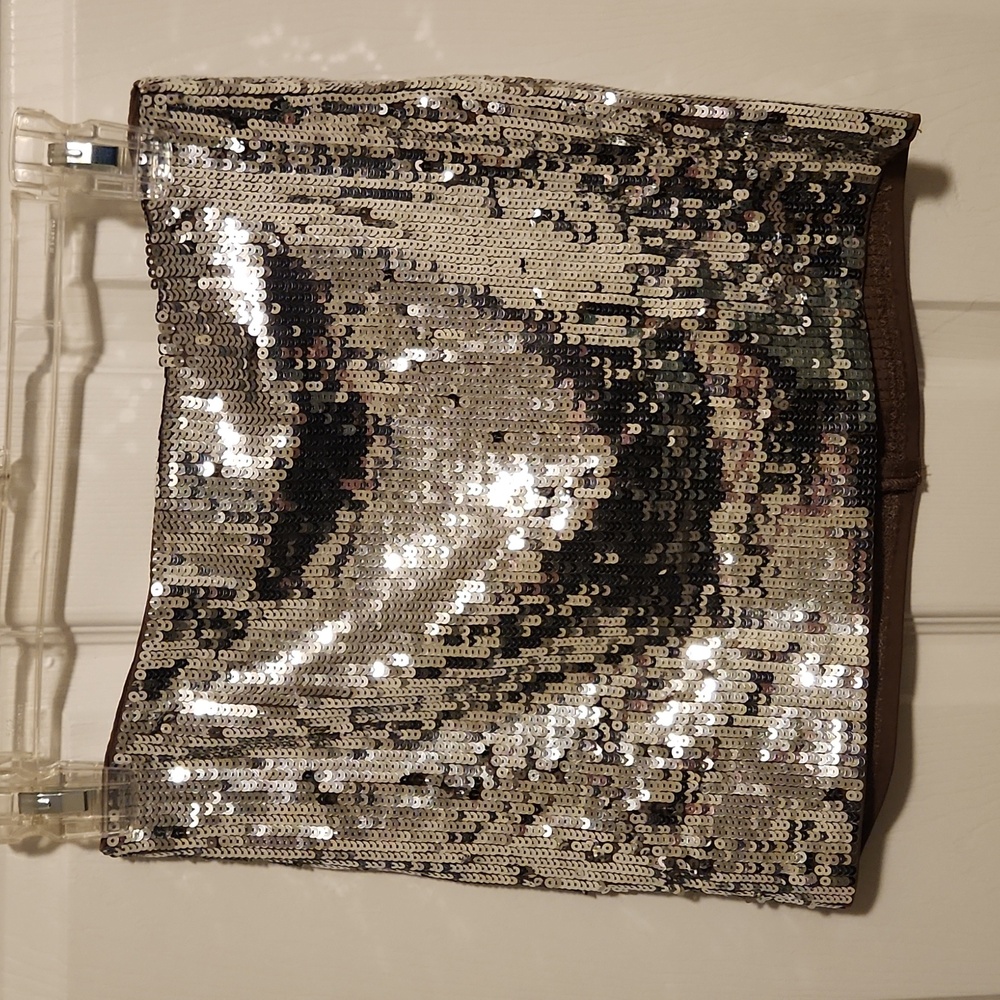 Sequins Micro Mini Skirt